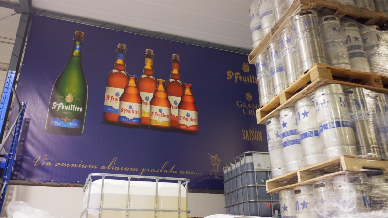 Visite de la Brasserie St-Feuillien - 2022 - ALIFUCaM -  Affiche présentant des bières St-Feuillien
